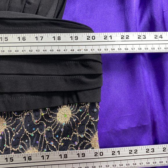 📌R & M Richards The Little Black Dress w/ Lace - Picture 11 of 15